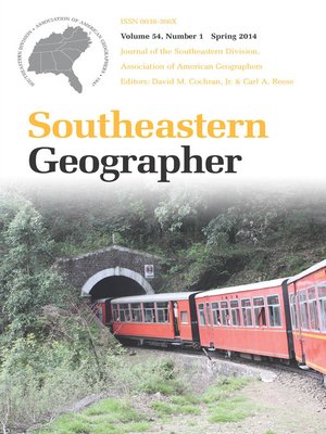 cover image of Southeastern Geographer